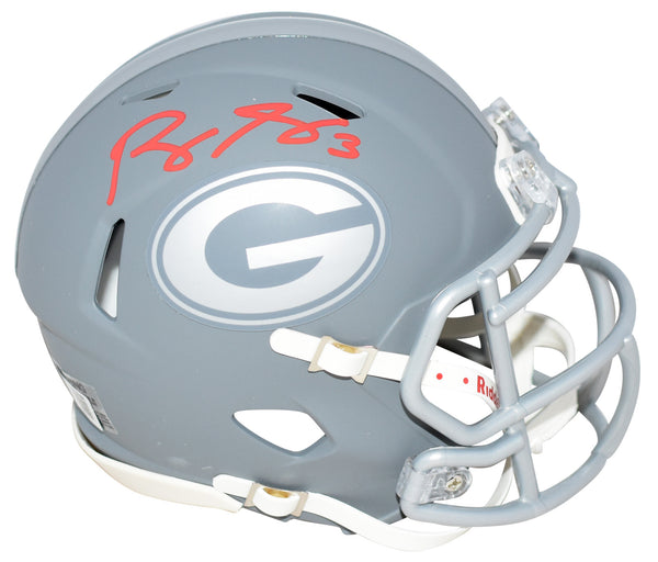 ROQUAN SMITH SIGNED GEORGIA BULLDOGS SLATE SPEED MINI HELMET BECKETT