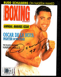 Oscar De La Hoya Autographed Boxing Digest Magazine Beckett BAS QR #BM37215