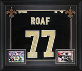 Willie Roaf "HOF 12" Authentic Signed Black Pro Style Framed Jersey BAS Witness