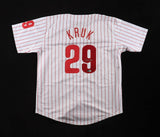 John Kruk Signed Philidelphia Phillies Jersey (Beckett) 3xAll Star 1st Base