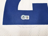 LOS ANGELES RAMS KYREN WILLIAMS AUTOGRAPHED WHITE JERSEY BECKETT BAS QR 243020