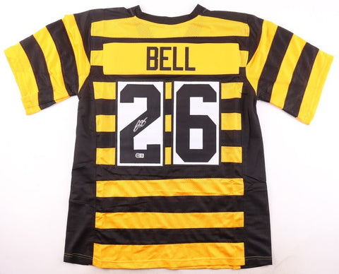 Le'Veon Bell Signed Pittsburgh Steelers Bumble Bee Throwback Jersey (Beckett) RB