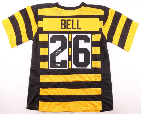 Le'Veon Bell Signed Pittsburgh Steelers Bumble Bee Throwback Jersey (Beckett) RB