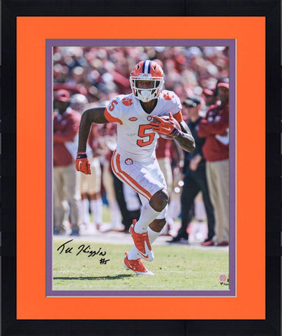 Framed Tee Higgins Clemson Tigers Signed 16" x 20" Solo Run Photo
