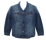 Chuck Norris Autographed/Signed Texas Ranger Levi Blue Jacket JSA 39584