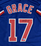 MARK GRACE Signed Custom Replica Blue Chicago Cubs Jersey AUTO - BAS