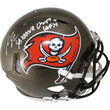 John Lynch Autographed Tampa Bay Buccaneers Pro TB Helmet 2 Insc. Beckett 49969