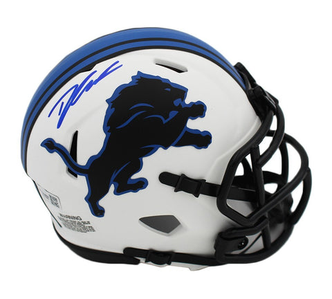 D'Andre Swift Signed Detroit Lions Speed Lunar NFL Mini Helmet