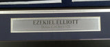 COWBOYS EZEKIEL ELLIOTT AUTOGRAPHED SIGNED FRAMED BLUE JERSEY BECKETT 151434