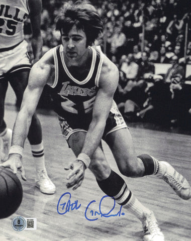 Gail Goodrich Autographed 8x10 Photo Los Angeles Lakers Beckett BAS QR #BS12888