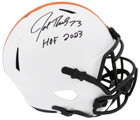 Joe Thomas Signed Browns LUNAR Riddell Full Size Replica Helmet w/HOF'23 -SS COA
