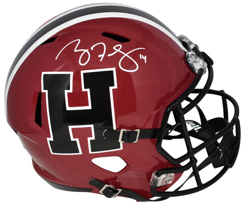 RYAN FITZPATRICK AUTOGRAPHED HARVARD CRIMSON FULL SIZE SPEED HELMET BECKETT
