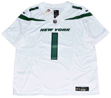 AHMAD SAUCE GARDNER SIGNED NEW YORK JETS #1 WHITE NIKE LIMITED JERSEY BECKETT