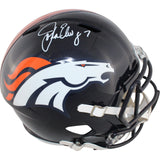 John Elway Autographed Denver Broncos F/S TB 97-23 Helmet Beckett Witness 50232