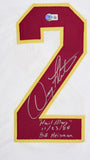 Doug Flutie Signed Maroon College Style Jersey w/Heisman, Hail Mary-BeckettWHolo