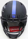 Saquon Barkley Autographed Giants Eclipse Full Size Auth Helmet 18 ROY Beckett