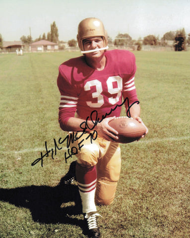Hugh McElhenny Autographed 8x10 Photo San Francisco 49ers "HOF 70" SKU #245977
