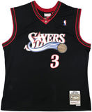 76ERS ALLEN IVERSON AUTOGRAPHED MITCHELL & NESS 2000-01 JERSEY XL BECKETT 245731