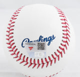 Johnny Bench Autographed Rawlings HOF OML Baseball w/HOF - Fanatics *Blue