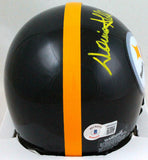 Donnie Shell Signed Pittsburgh Steelers Mini Helmet w/ HOF- Beckett W Holo*Y