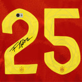 Fermin Lopez Signed Spain Home Soccer Jersey #25 with Beckett COA
