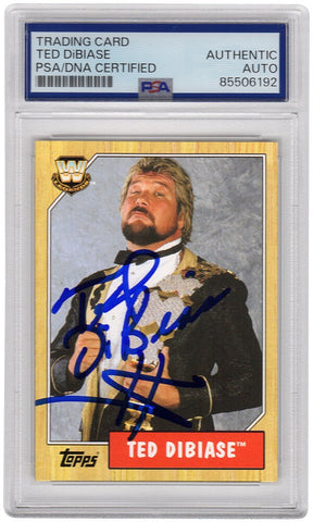 Ted Dibiase Signed 2007 Topps Heritage WWE Wrestling Card #82 (PSA Encapsulated)