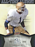 Todd Lyght Signed Notre Dame Fighting Irish Jersey -Beckett-1991 Rams 1st Rnd Pk