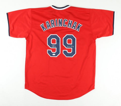 James Karinchak Signed Cleveland Guardians Jersey Inscribed "Wild Thing" (JSA) P