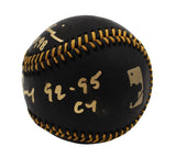 Tom Glavine and Greg Maddux Signed Atlanta Rawlings OML Black Baseball - Insc