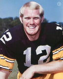 Terry Bradshaw Signed Pittsburgh Steelers Salute to Service Mini Helmet /Beckett