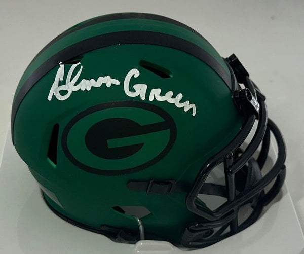 Packers AHMAN GREEN Signed Riddell RAVE Speed Mini Helmet AUTO - BAS
