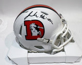 Jonah Elliss Autographed Denver Broncos Snowcapped Mini Helmet -- BAS COA