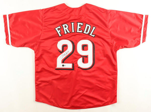 T J Friedl Signed Cincinnati Reds City Connect Custom Style Jersey (Beckett)