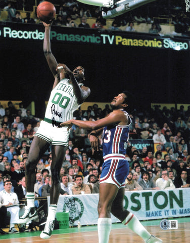 Robert Parish Autographed 11x14 Photo Boston Celtics Beckett BAS QR #SB30674