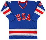 1980 USA Hockey 19 Autos Craig, Eruzione, Broten Signed Blue Jersey BAS Wit 1