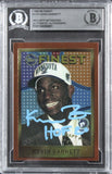 Timberwolves Kevin Garnett "HOF 2020" Signed 1995 Finest #115 RC Card BAS Slab