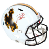 Josh Allen Autographed Wyoming Cowboys Speed Full Size Helmet Beckett Witnessed