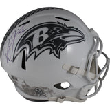 Ray Lewis Autographed Baltimore Ravens F/S 24 STS Helmet Beckett Witness 49557