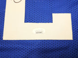 DUKE BLUE DEVILS CHRISTIAN LAETTNER AUTOGRAPHED BLUE JERSEY JSA STOCK #215709