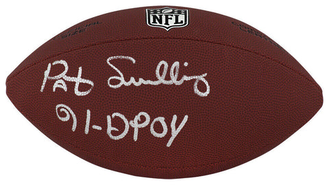 Pat Swilling Signed Wilson Limited Full Size NFL Football w/91 DPOY - (SS COA)