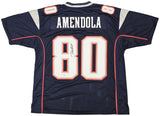 PATRIOTS DANNY AMENDOLA AUTOGRAPHED SIGNED BLUE JERSEY BECKETT WITNESS 221078
