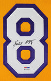 Lakers Kobe Bryant Signed Yellow M&N 2000-01 HWC Authentic Jersey PSA #B11719
