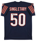 Mike Singletary "HOF 98" Authentic Signed Navy Blue Pro Style Jersey JSA Witness