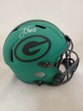 JORDAN LOVE SIGNED GREEN BAY PACKERS F/S RAVE SPEED REPLICA HELMET BECKETT QR