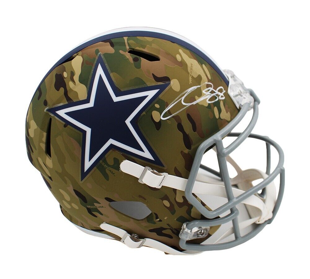 CeeDee Lamb Signed Dallas Cowboys Speed Full Size Camo NFL Helmet – Super Sports Center