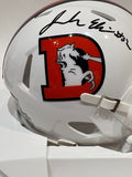 Jonah Elliss Autographed Denver Broncos Snowcapped Mini Helmet -- BAS COA