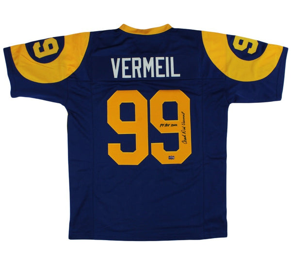 Dick Vermeil Signed Los Angeles Custom Blue Jersey with "HOF 2022" Inscription