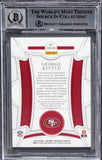 George Kittle Signed 2022 Natl Treasures CM #27 #31/49 Card Auto 10! BAS Slabbed