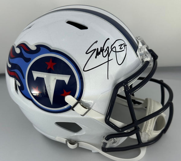 Titans EDDIE GEORGE Signed Full Size Riddell Speed Replica Helmet AUTO - BAS