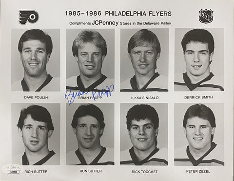 Brian Propp Signed 8x10 Philadelphia Flyers Photo JSA AL44161